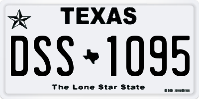 TX license plate DSS1095