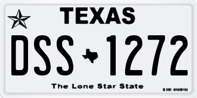 TX license plate DSS1272