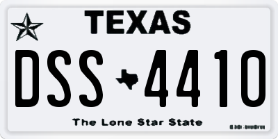 TX license plate DSS4410