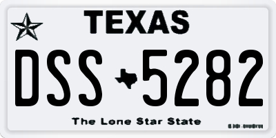TX license plate DSS5282