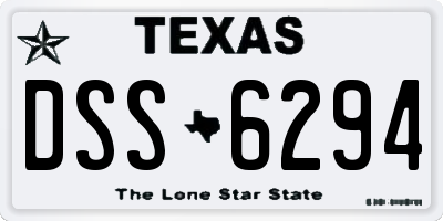 TX license plate DSS6294