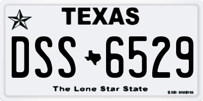 TX license plate DSS6529