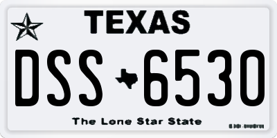 TX license plate DSS6530
