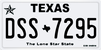 TX license plate DSS7295