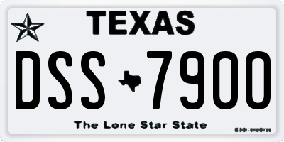 TX license plate DSS7900