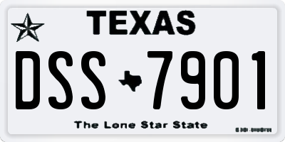 TX license plate DSS7901