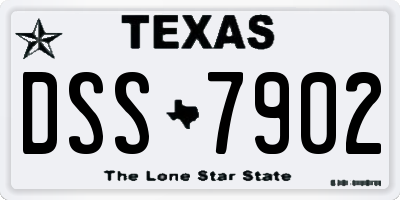 TX license plate DSS7902