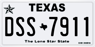 TX license plate DSS7911