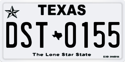 TX license plate DST0155