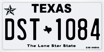 TX license plate DST1084