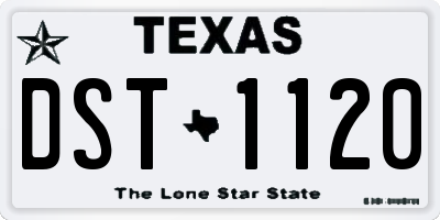 TX license plate DST1120