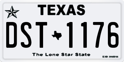 TX license plate DST1176