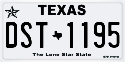 TX license plate DST1195