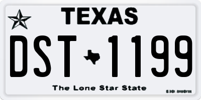 TX license plate DST1199