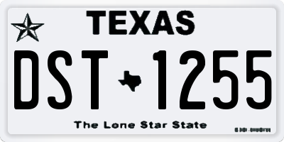 TX license plate DST1255