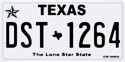 TX license plate DST1264