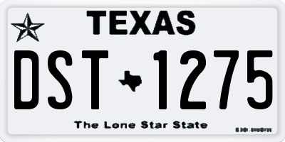 TX license plate DST1275
