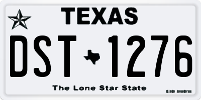 TX license plate DST1276