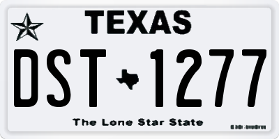TX license plate DST1277