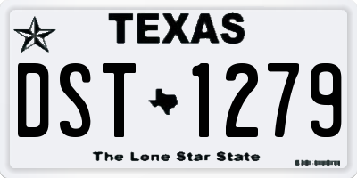TX license plate DST1279