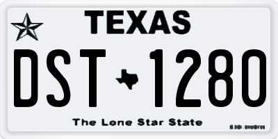 TX license plate DST1280
