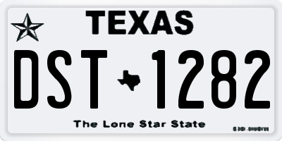 TX license plate DST1282