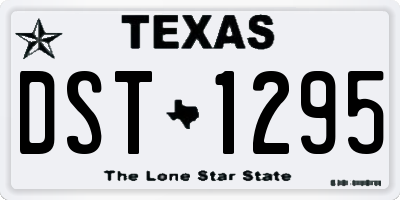 TX license plate DST1295