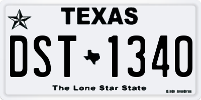 TX license plate DST1340