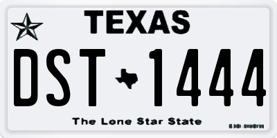 TX license plate DST1444