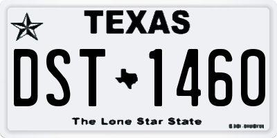 TX license plate DST1460