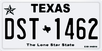 TX license plate DST1462