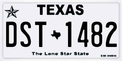 TX license plate DST1482
