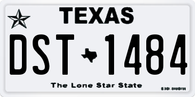 TX license plate DST1484
