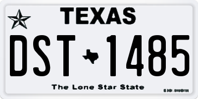 TX license plate DST1485