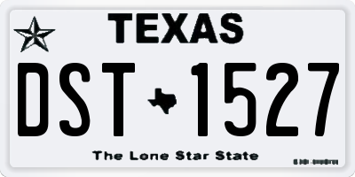 TX license plate DST1527