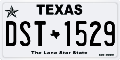 TX license plate DST1529