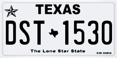 TX license plate DST1530
