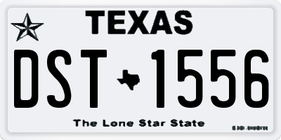 TX license plate DST1556