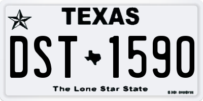 TX license plate DST1590