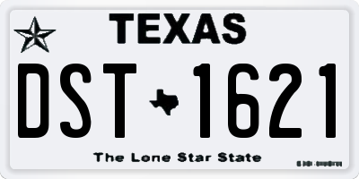 TX license plate DST1621
