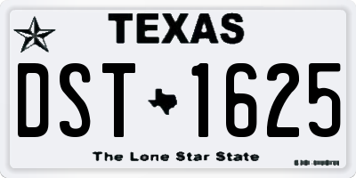 TX license plate DST1625