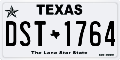TX license plate DST1764