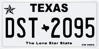 TX license plate DST2095