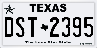 TX license plate DST2395