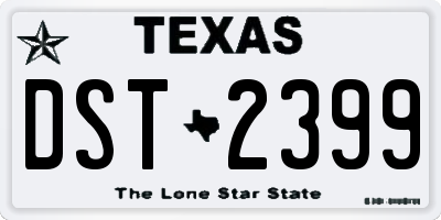 TX license plate DST2399