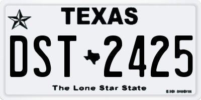 TX license plate DST2425