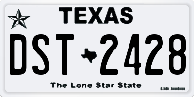 TX license plate DST2428