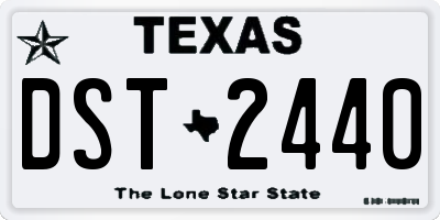 TX license plate DST2440