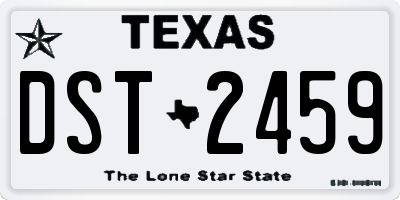 TX license plate DST2459