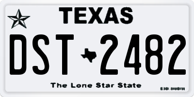 TX license plate DST2482
